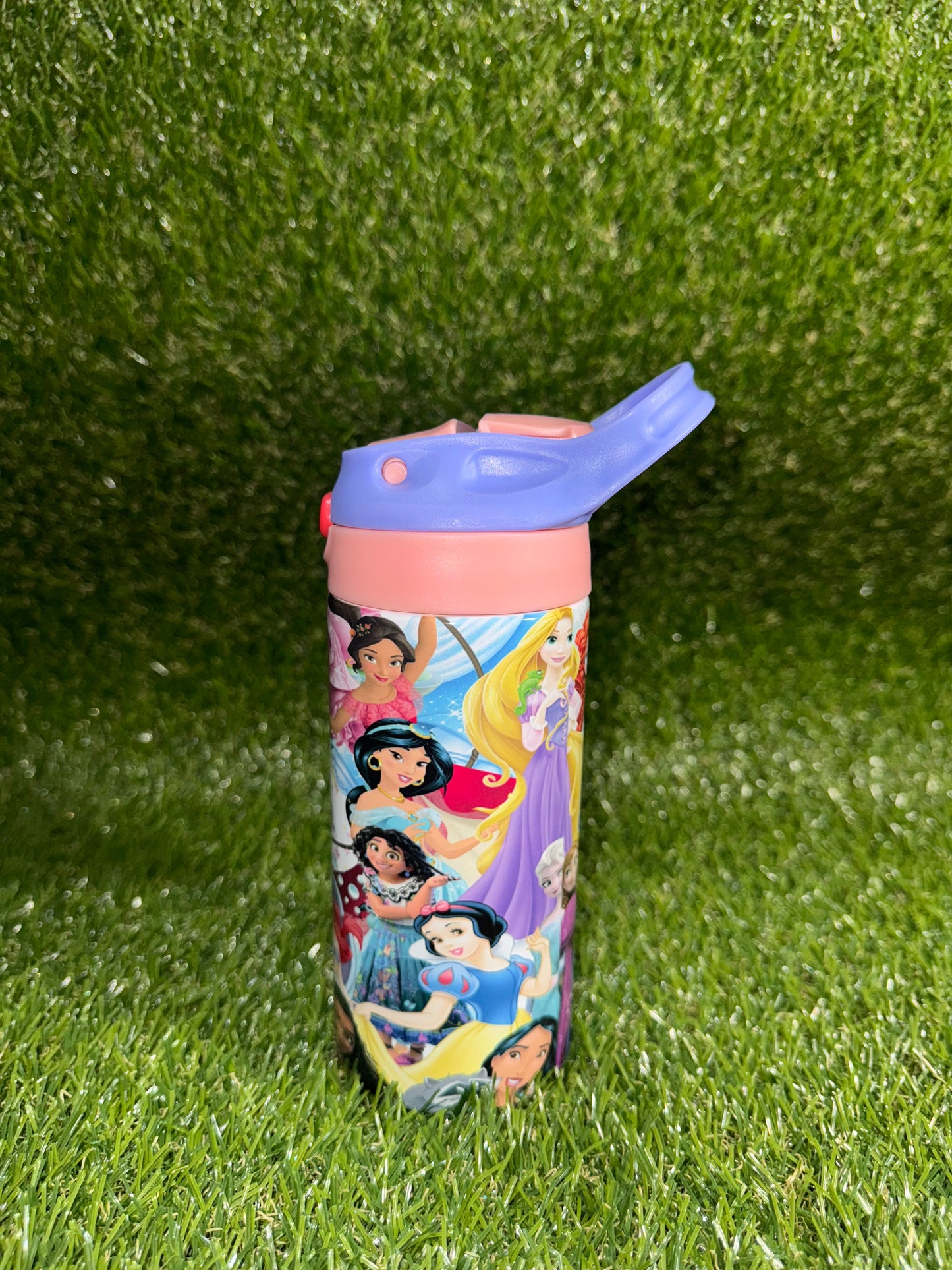 Tumbler infantil de princesa personalizado 🏰