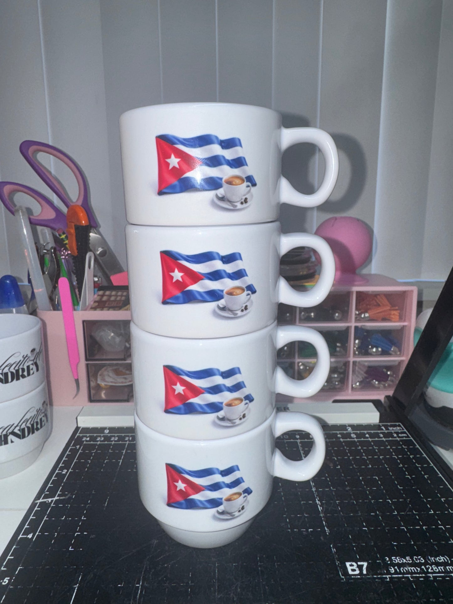 Set de Tazas Cubanas con Base – Cafecito con Sabor a Casa
