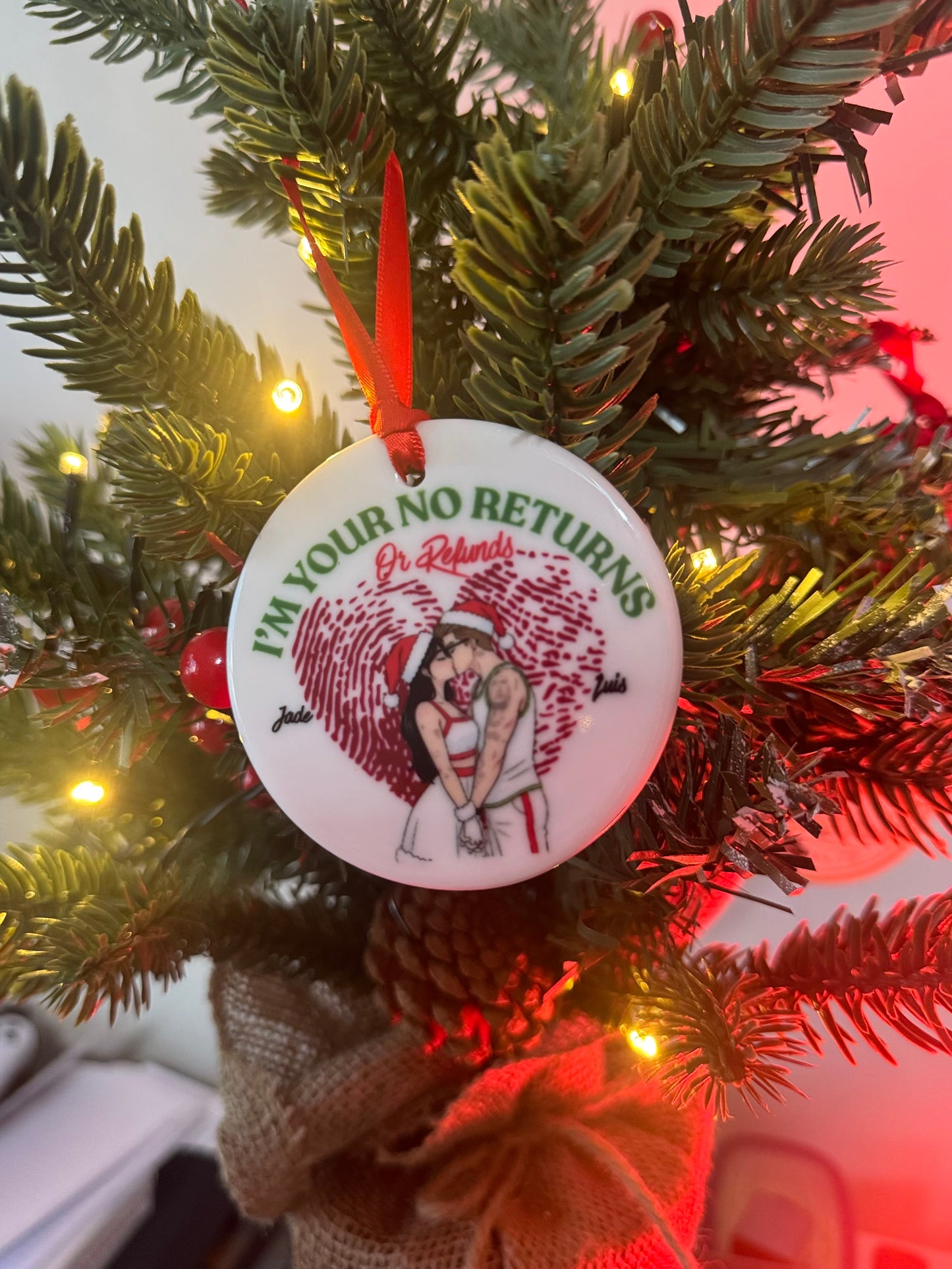 Ornamento Navideño Personalizado en pareja o famila