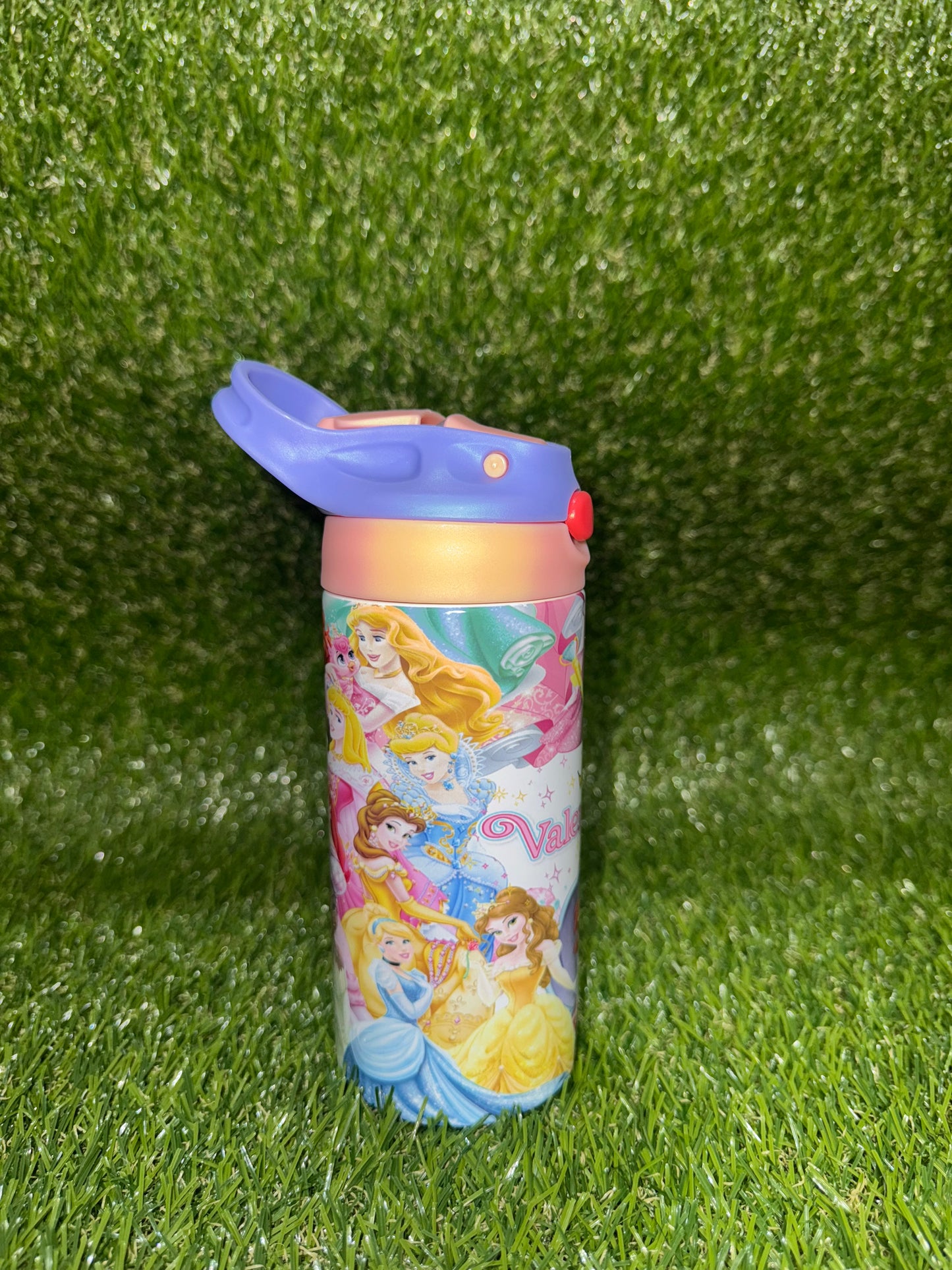 Tumbler infantil de princesa personalizado 🏰