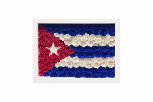 Shadow Box bandera cubana
