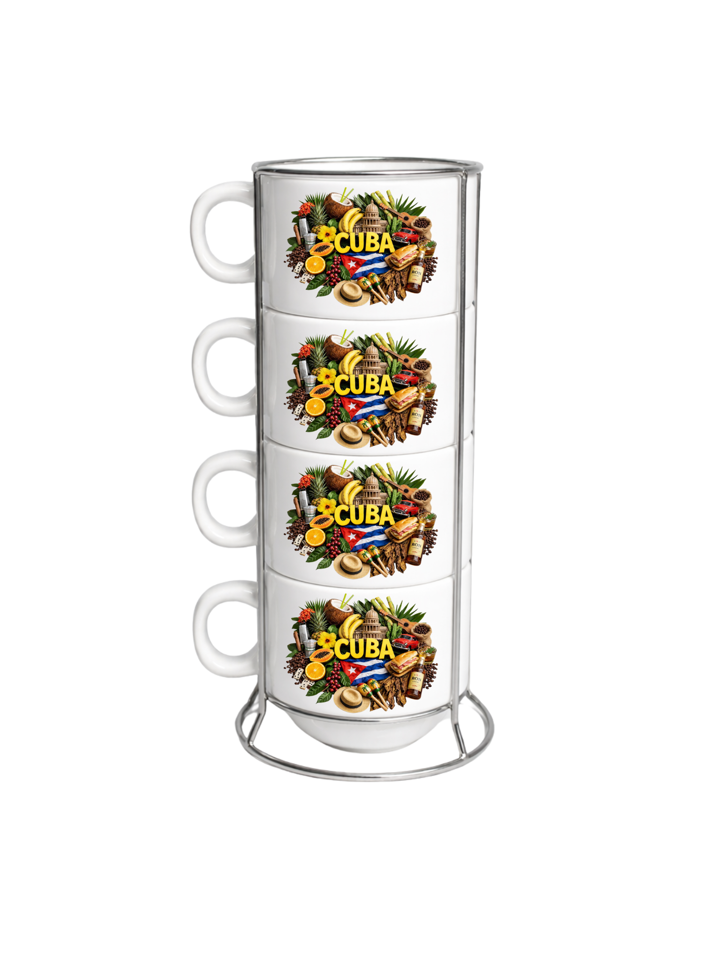 Set de Tacitas de Café Espresso 6 oz – Diseño Cuba Elegante