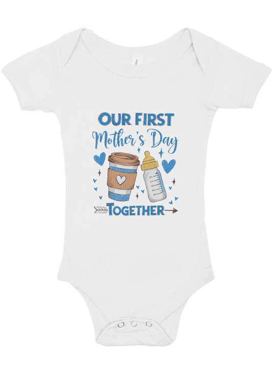 cute newborn baby wearing a personalized bodysuit (0-3 months)