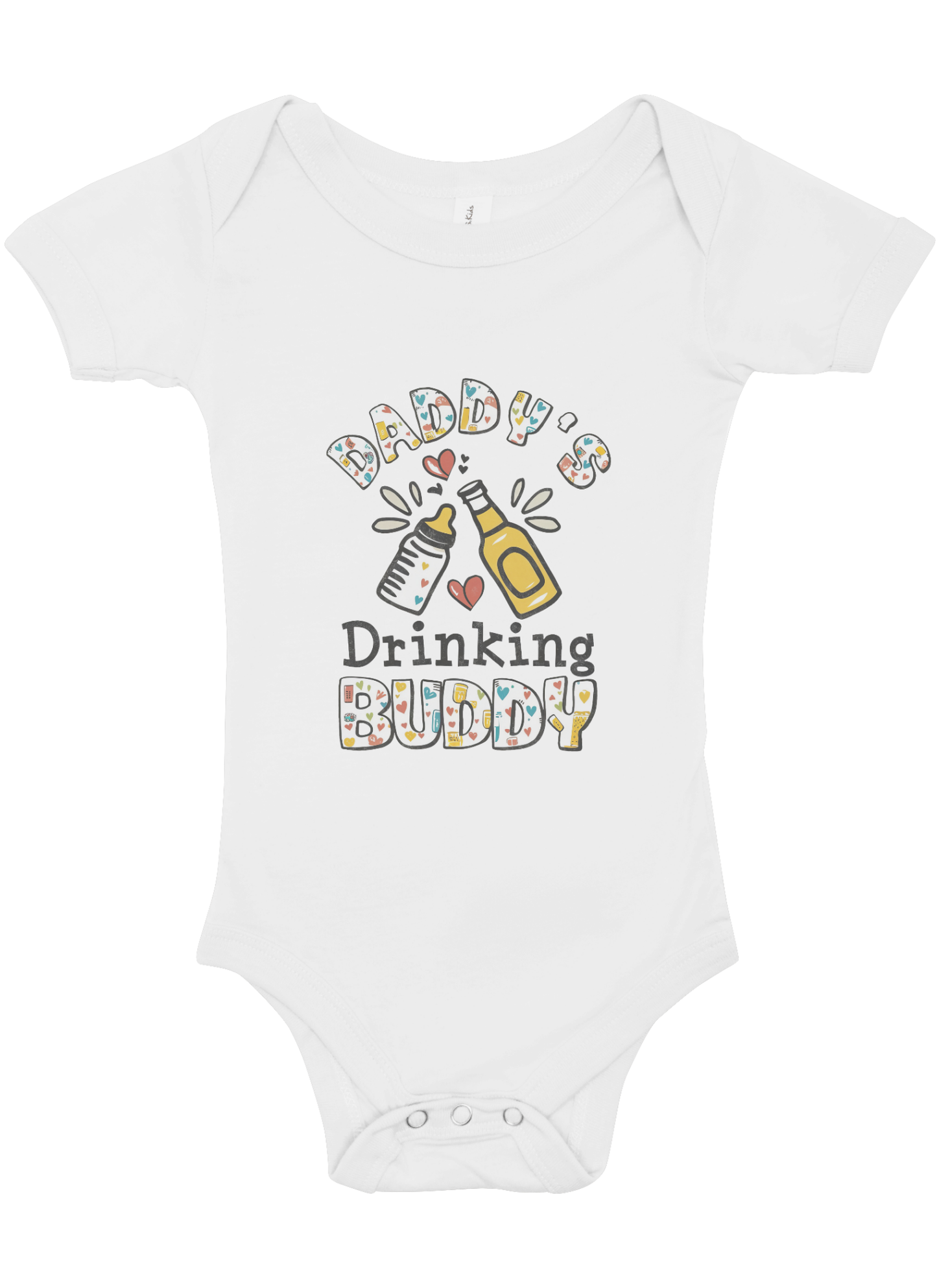 cute newborn baby wearing a personalized bodysuit (0-3 months)