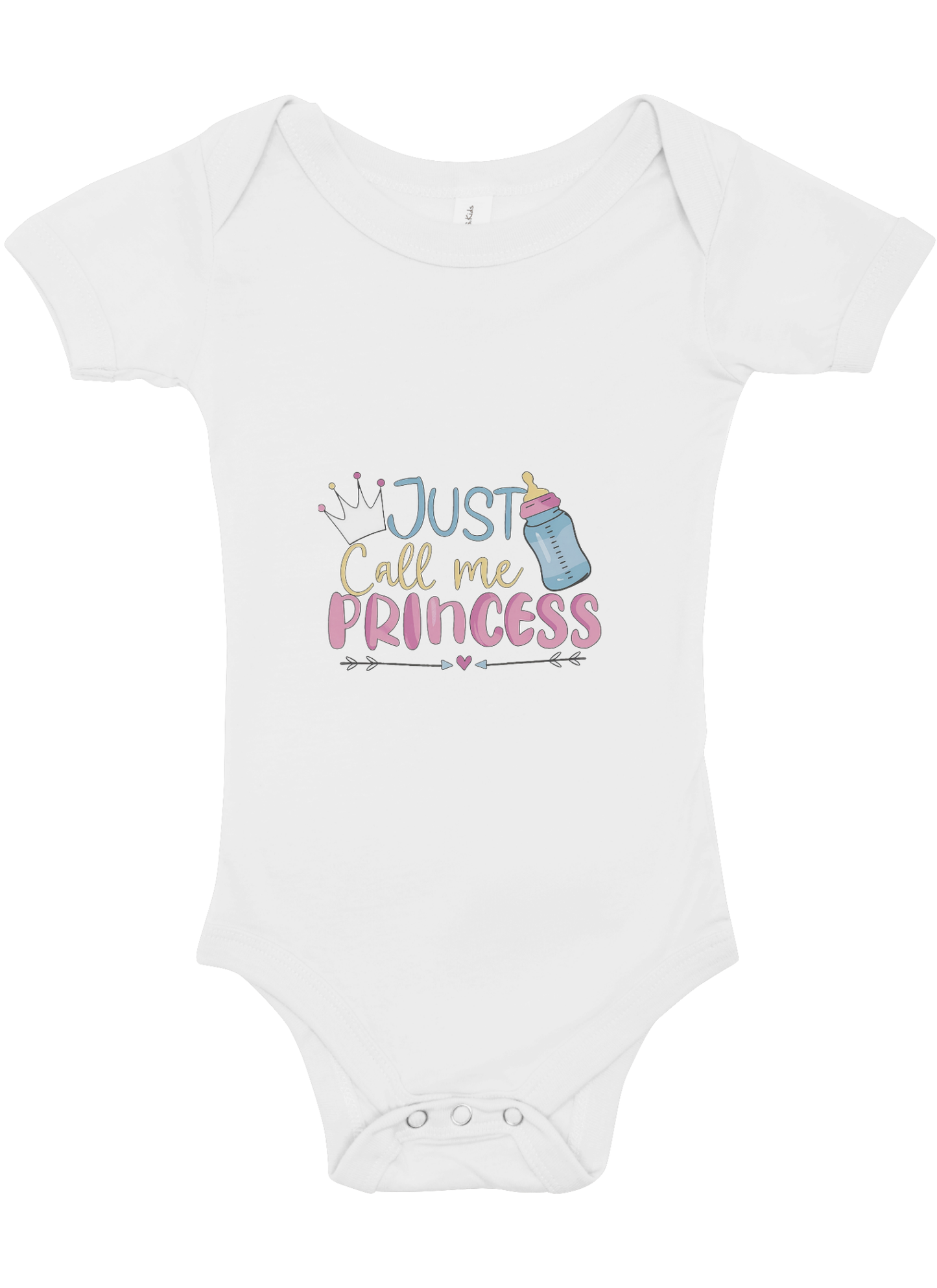 cute newborn baby wearing a personalized bodysuit (0-3 months)