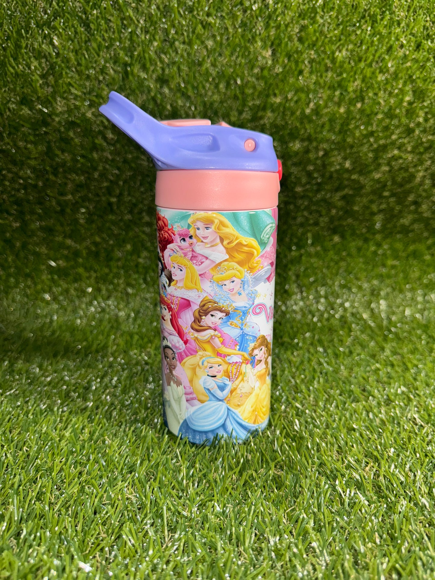 Tumbler infantil de princesa personalizado 🏰