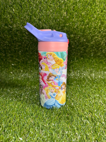 Tumbler infantil de princesa personalizado 🏰