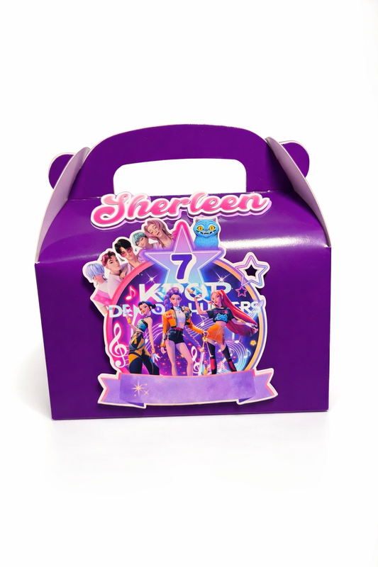 Cajita Personalizada para Fiesta – Party Favor Box con Nombre y Temática