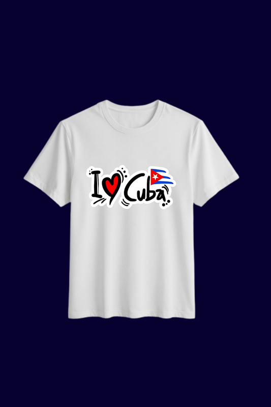 Pullover “I ❤️ Cuba” | Sudadera de Algodón Suave y Cómoda | Unisex