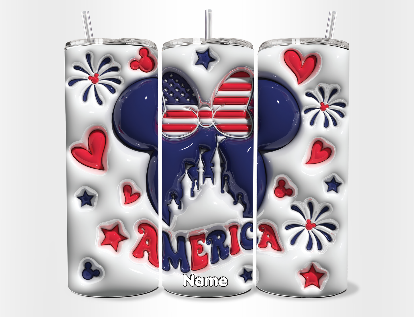 Tumbler 20 oz del 4 de Julio