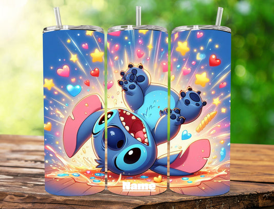 Tumbler Stitch 20 oz — Ternura, color y diversión en cada sorbo 💙