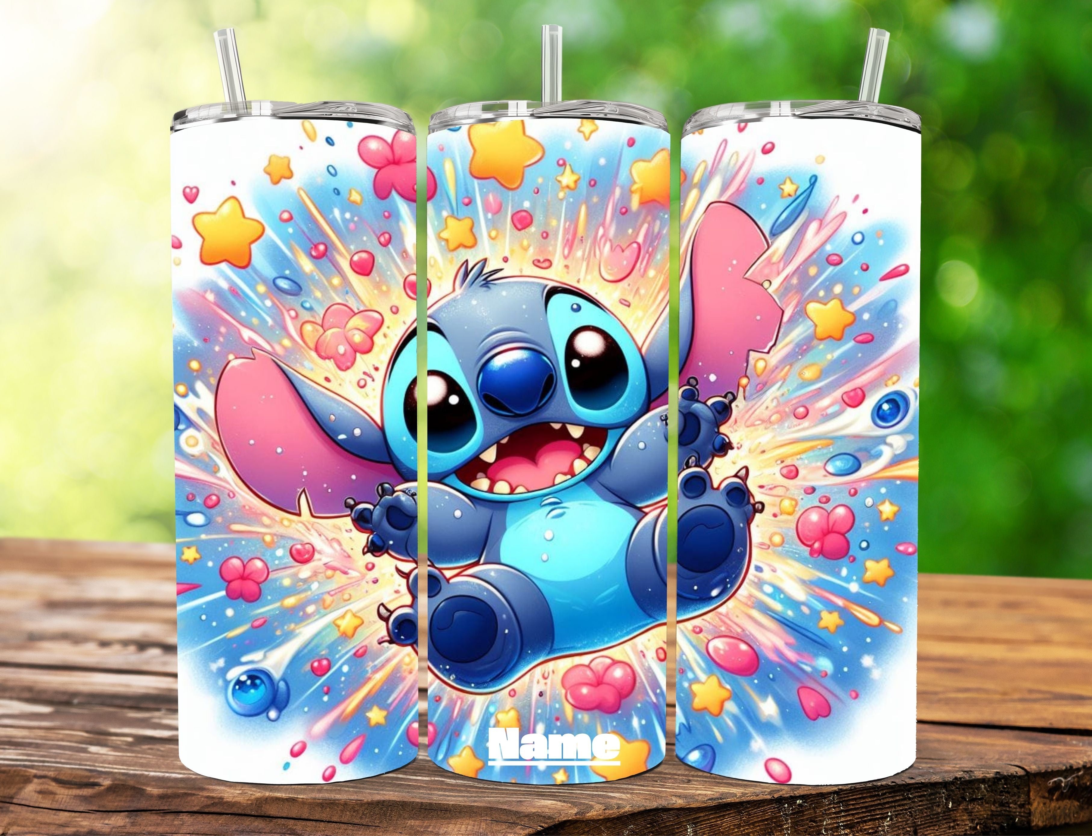 Tumbler Stitch 20 oz — Ternura, color y diversión en cada sorbo 💙