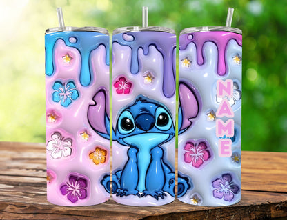 Tumbler Stitch 20 oz — Ternura, color y diversión en cada sorbo 💙