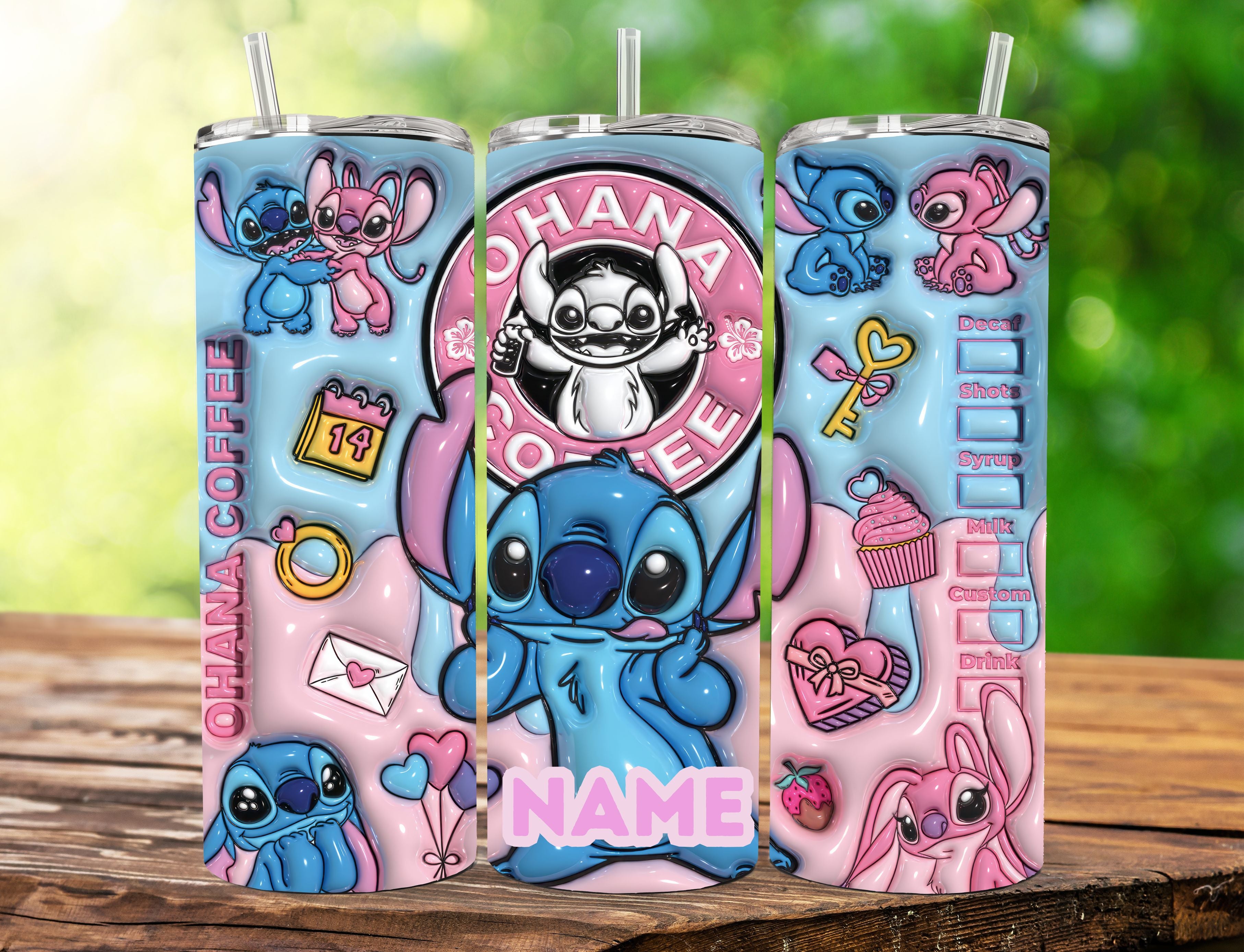 Tumbler Stitch 20 oz — Ternura, color y diversión en cada sorbo 💙