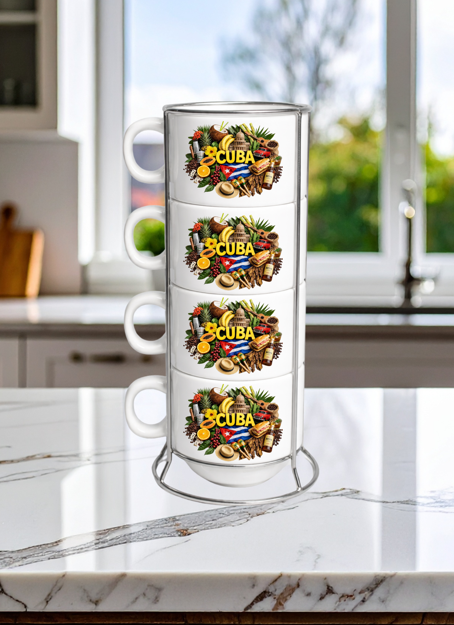 Set de Tacitas de Café Espresso 6 oz – Diseño Cuba Elegante