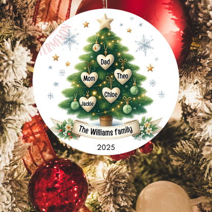 Ornamento Navideño Personalizado 2.75” x 2.75”