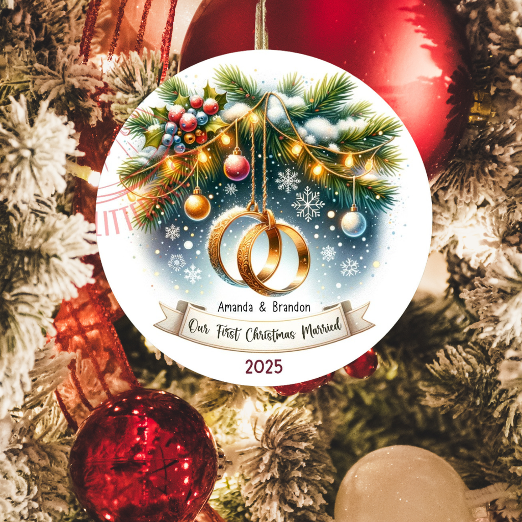 Ornamento Navideño Personalizado 2.75” x 2.75”