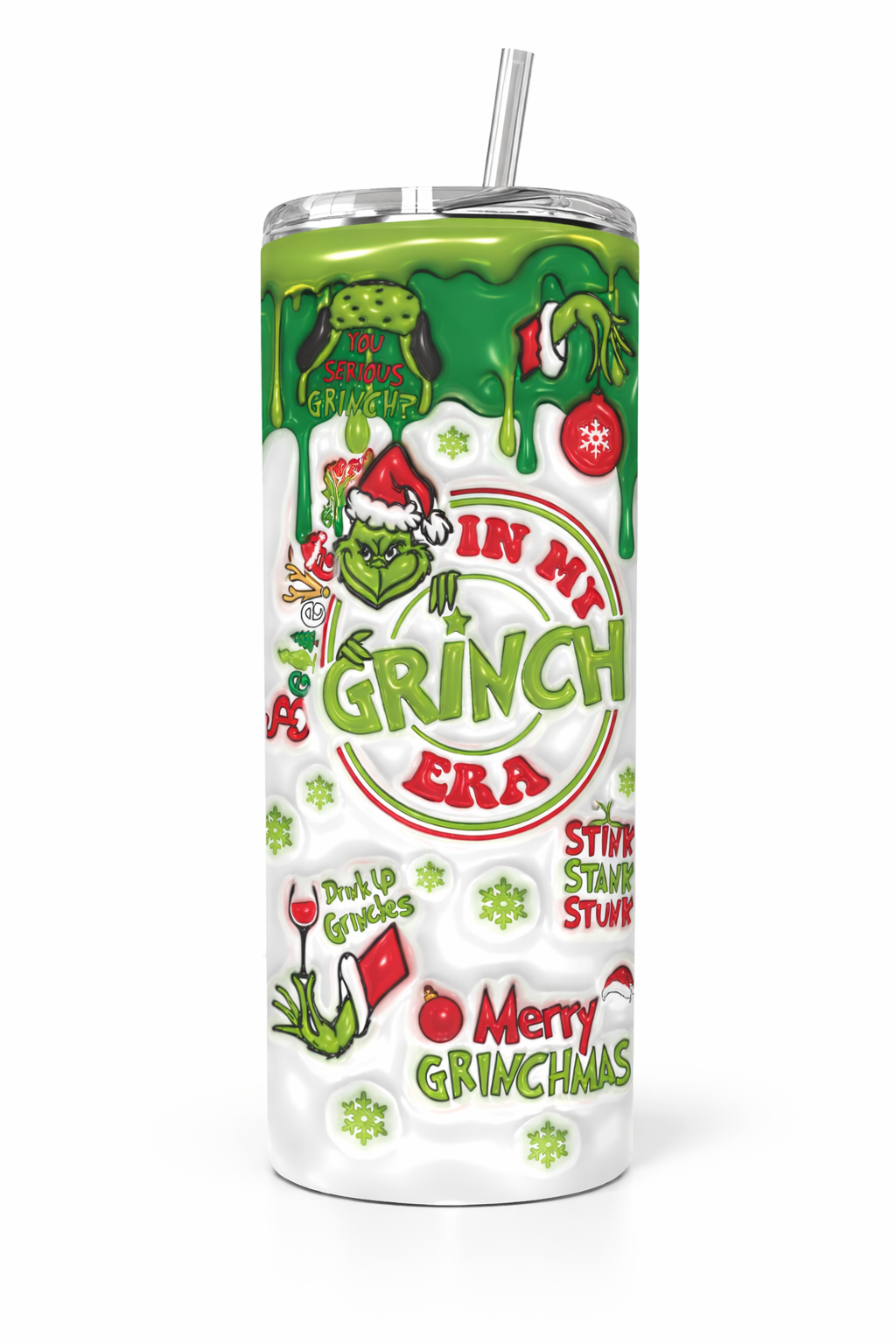 🎄 Tumbler Navideño Personalizado – 20 oz