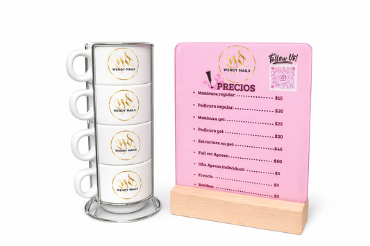 tazas de cafe + cuadro de luces