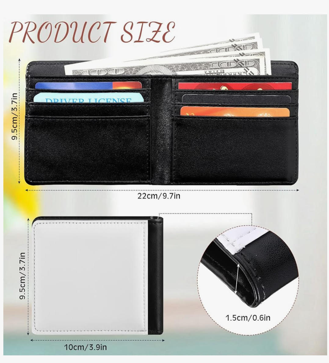 👔 Billetera Personalizada con Foto y Texto